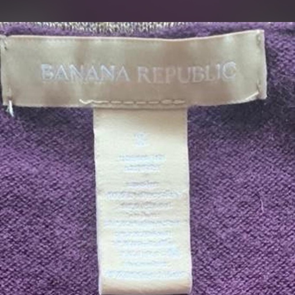 Banana Republic Deep Purple Women's Cardigan Sz small - Picture 4 of 6